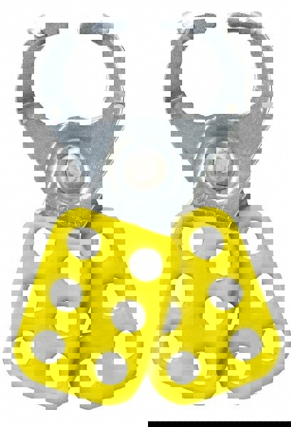 Lockout Hasp: Scissor-Action Hasp, Single Jaw, 6 Padlocks