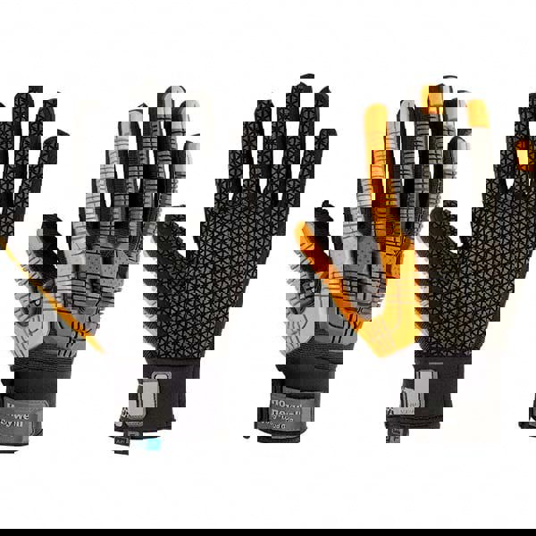 Cut & Abrasion-Resistant Gloves: Size M, ANSI Cut A6, Rubber, Polyester Blend