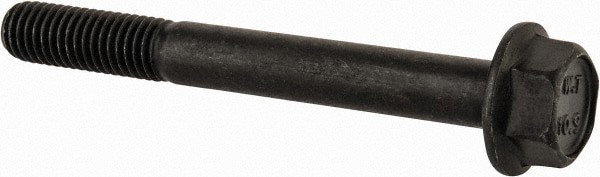 Smooth Flange Bolt: M8 x 1.25 Metric, 70 mm Length Under Head, Partially Threaded