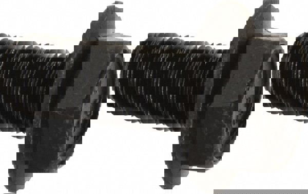 Smooth Flange Bolt: M10 x 1.5 Metric, 25 mm Length Under Head, Fully Threaded