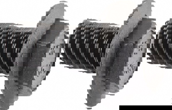 Smooth Flange Bolt: M12 x 1.75 Metric, 30 mm Length Under Head, Fully Threaded