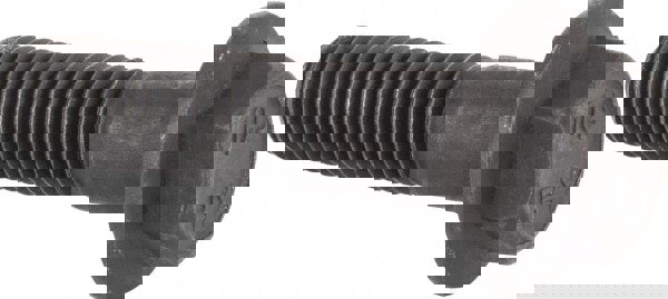 Smooth Flange Bolt: M12 x 1.75 Metric, 50 mm Length Under Head, Partially Threaded