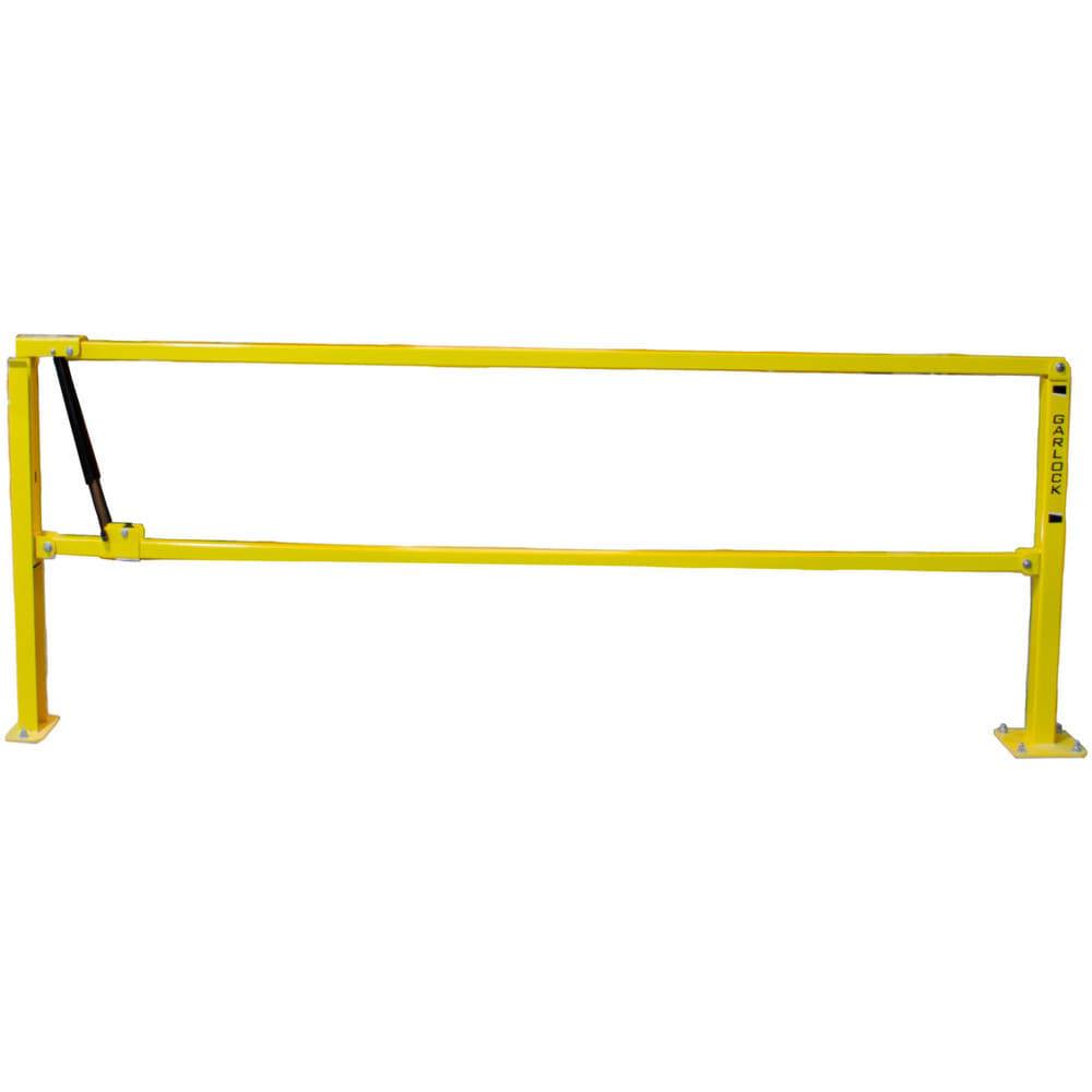 Rail Safety Gates; Opening Size: 8' ; Material: Steel ; Overall Width: 115.63 in ; Width (Inch): 115-5/8 ; Self Closing: No ; Color: Safety Yellow