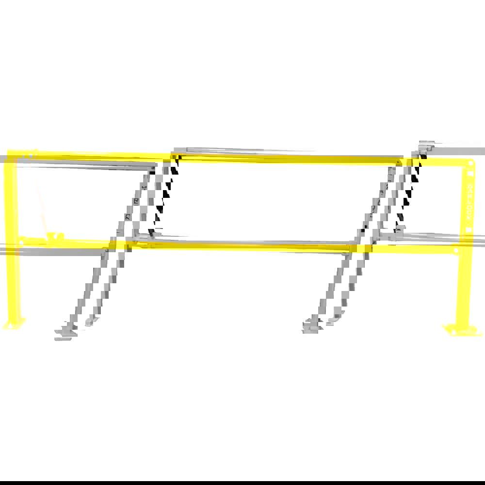 Rail Safety Gates; Opening Size: 10' ; Material: Steel ; Overall Width: 8 in ; Width (Inch): 8 ; Self Closing: No ; Color: Safety Yellow