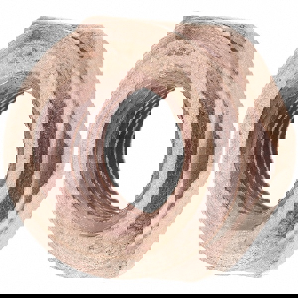 Hex Nut: M10 x 1.50, Steel, Copper Finish