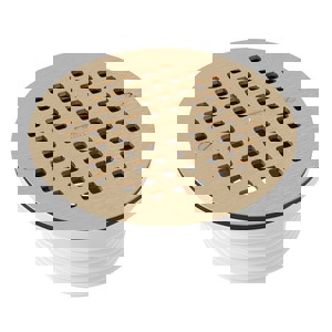 4 PVC ADJ DRN W 6 BRS GRATE