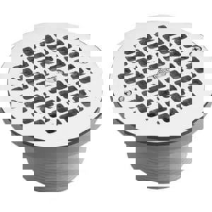 3-1/2 PVC DRN BARL W 6 NI GRT & RNG