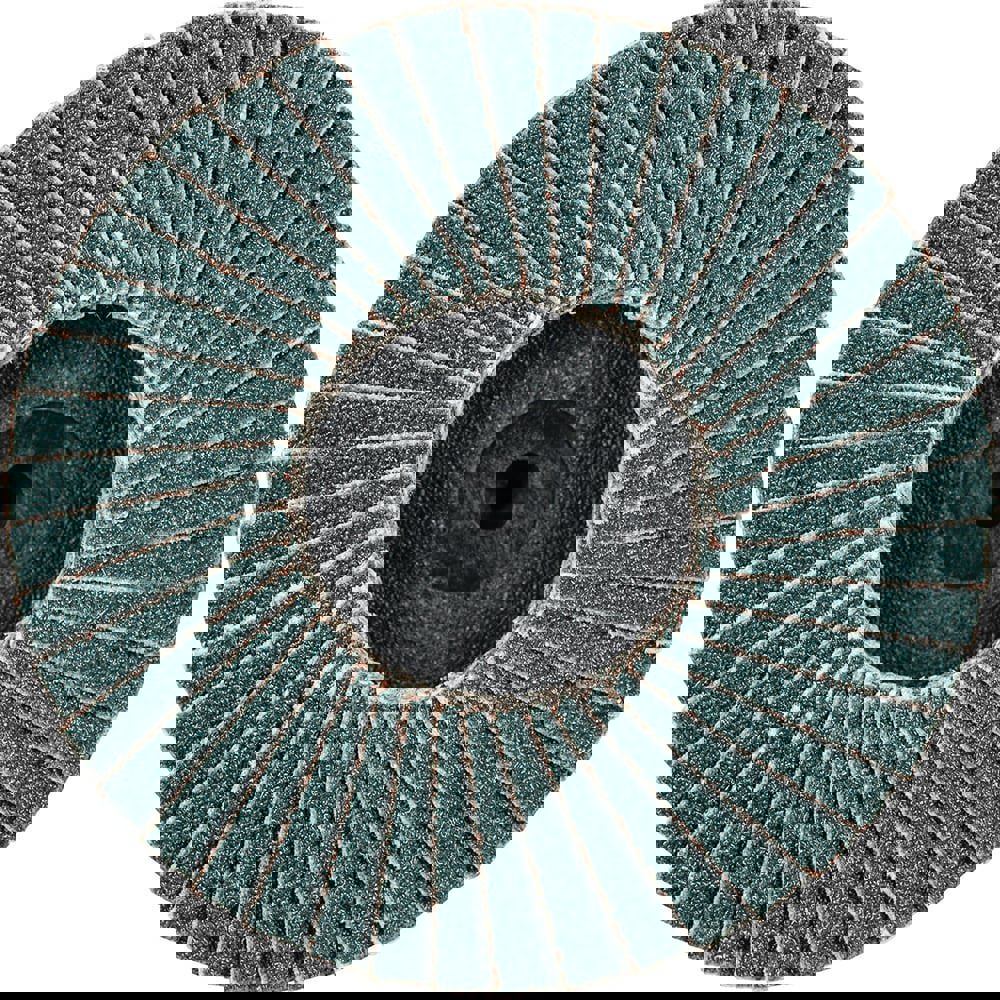 Flap Disc: 120 Grit, Zirconia Alumina, Type 27