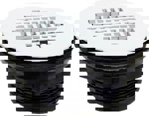 2 ABS NO-CALK SHWR DRN W/PLAS STRN