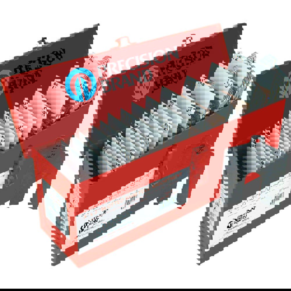 130 Piece, 4 Inch Long x 4 Inch Wide x 0.001 to 0.125 Inch Thick, Assortment Slotted Shim Stock