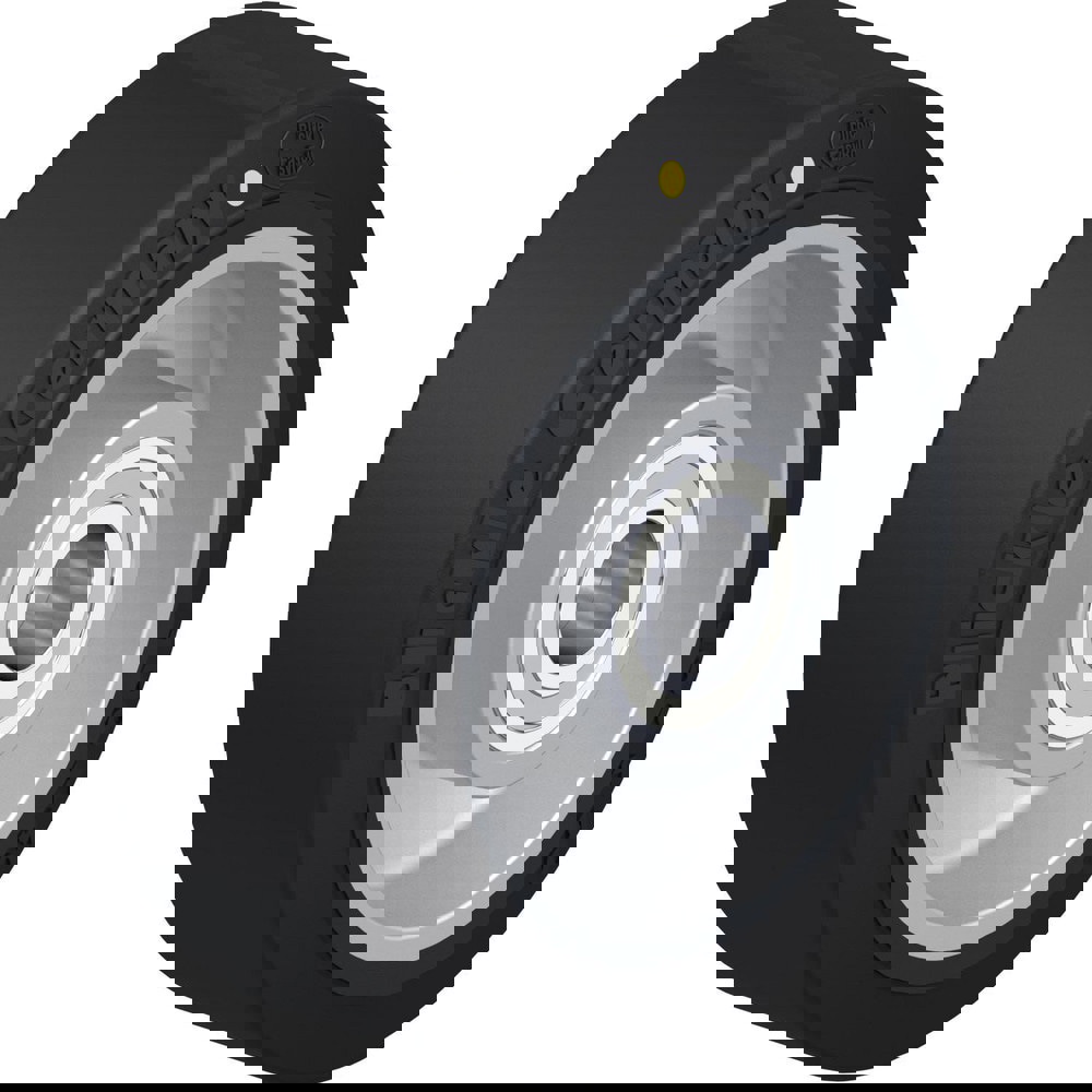 Caster Wheels; Wheel Type: Rigid; Swivel ; Wheel Diameter (Inch): 4 ; Bearing Type: Ball ; Wheel Width (Inch): 1-9/16 ; Wheel Core Material: Die-Cast Aluminium ; Wheel Material: Rubber