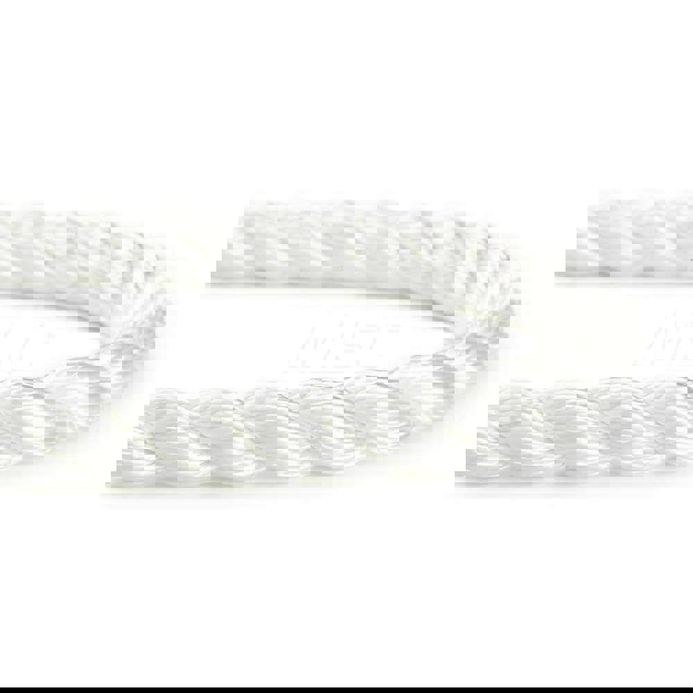 Rope; Rope Construction: 3 Strand Twisted ; Material: Nylon ; Work Load Limit: 120lb ; Color: White ; Maximum Temperature (F) ( - 0 Decimals): 295.000 ; Breaking Strength: 1710.000