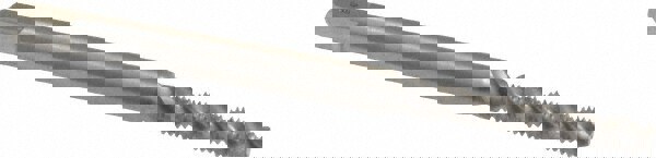 Spiral Flute Tap: M3x0.50 Metric Coarse, 3 Flutes, Modified Bottoming, 4H Class of Fit, Powdered Metal, Bright/Uncoated