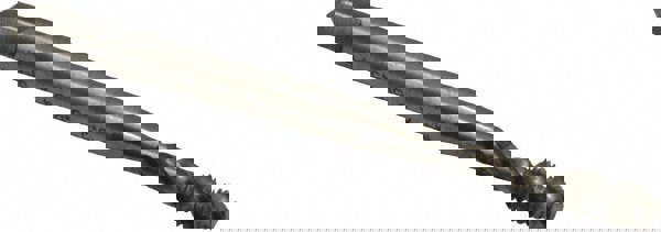 Spiral Flute Tap: M3.5x0.60 Metric Coarse, 3 Flutes, Modified Bottoming, 4H Class of Fit, Powdered Metal, Bright/Uncoated