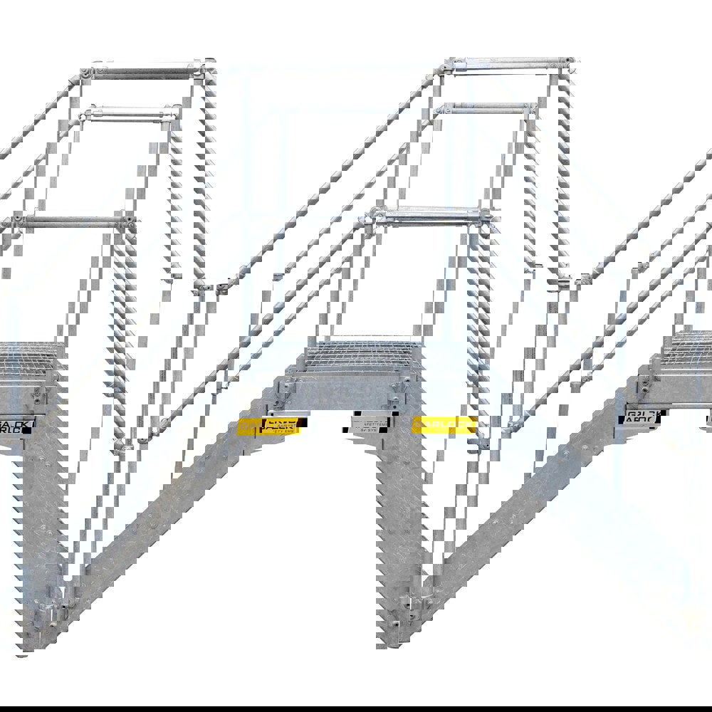Rolling & Wall Mounted Ladders & Platforms; Platform Type: Crossover Bridge ; Number Of Steps: 3 ; Step Material: Steel ; Body Material: Steel ; Foldable: No ; Tread Type: Heavy-Duty Grating