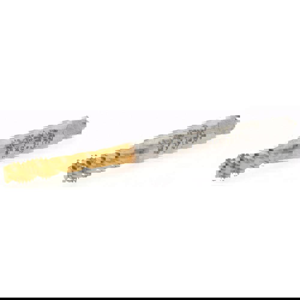 Spiral Flute Tap: M4 x 0.70, Metric Coarse, 3 Flute, Modified Bottoming, 6H Class of Fit, Powdered Metal, TiN Finish