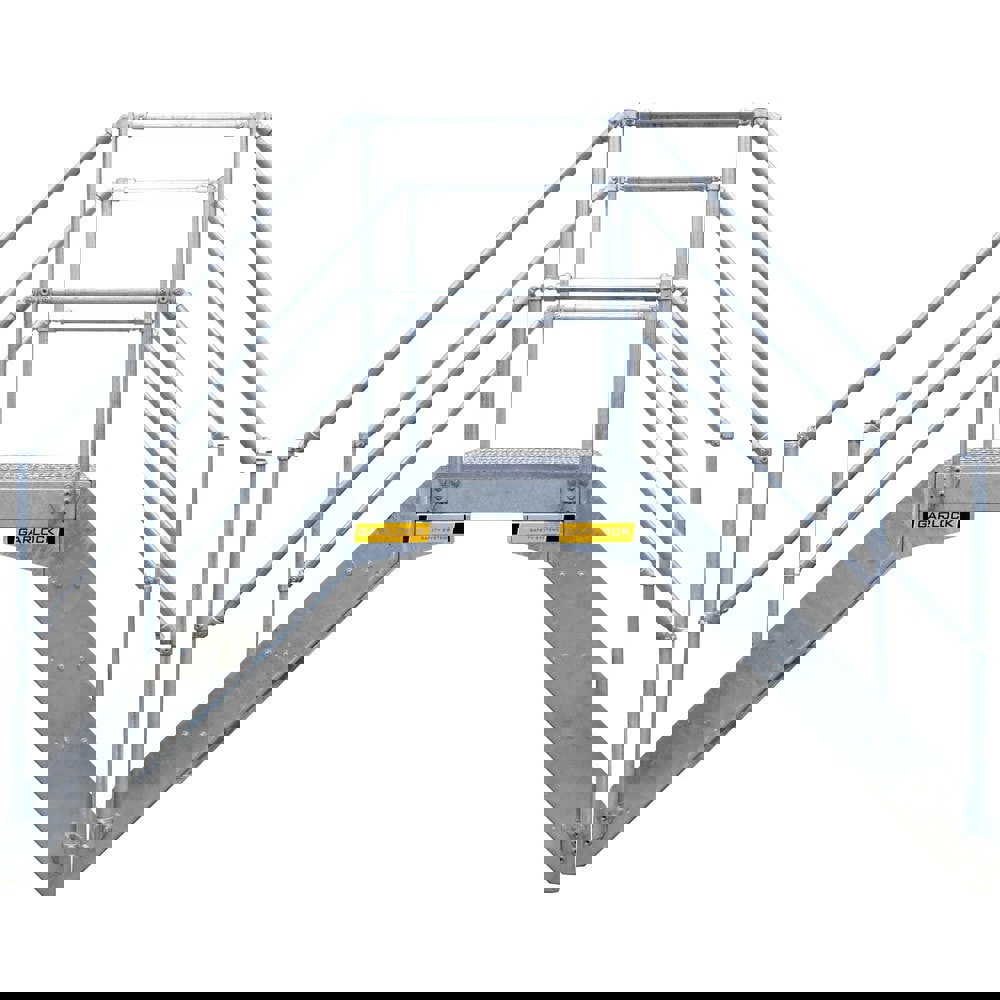 Rolling & Wall Mounted Ladders & Platforms; Platform Type: Crossover Bridge ; Number Of Steps: 4 ; Step Material: Steel ; Body Material: Steel ; Foldable: No ; Tread Type: Heavy-Duty Grating