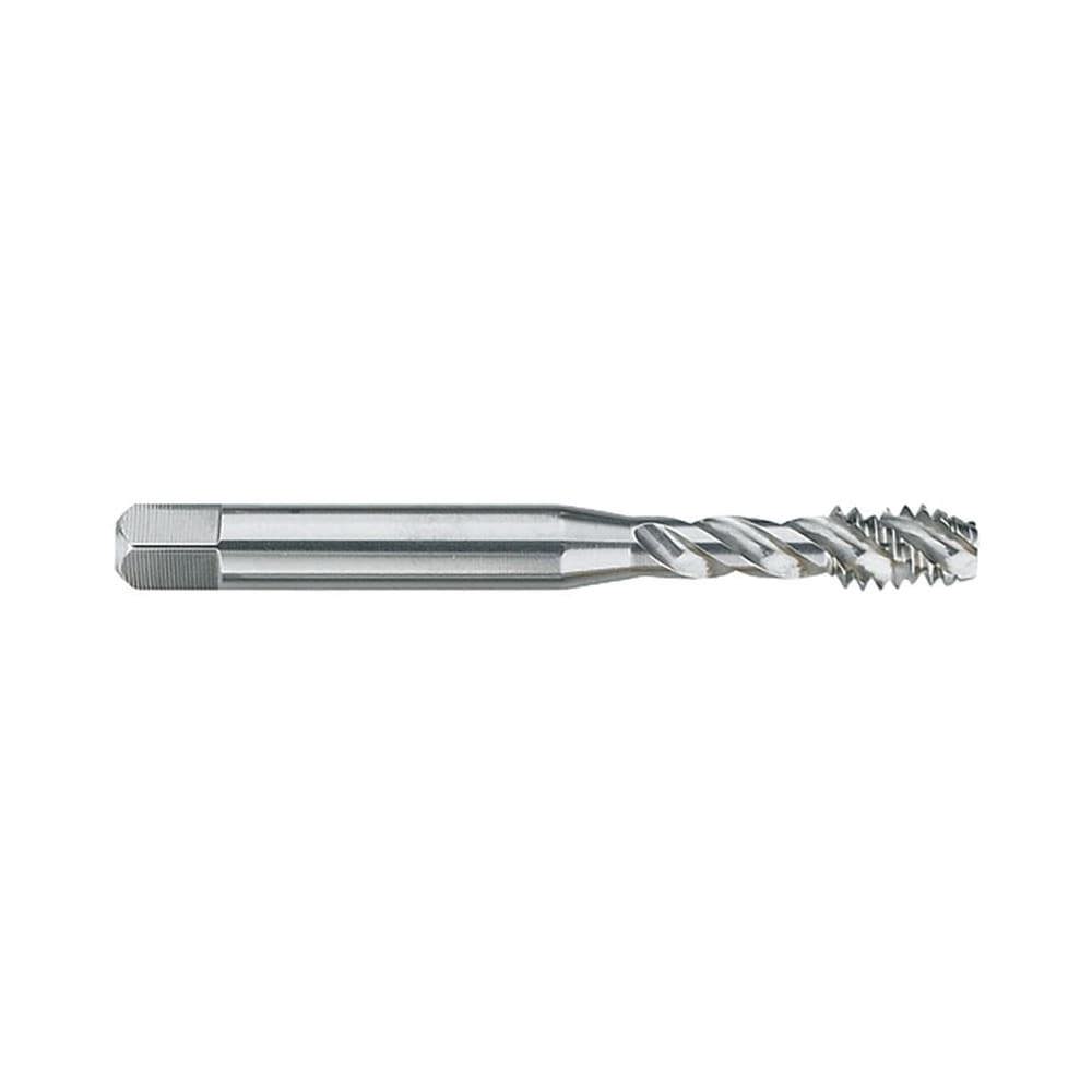 Spiral Flute Tap: M5x0.80 Metric Coarse, 3 Flutes, Modified Bottoming, Powdered Metal, Bright/Uncoated
