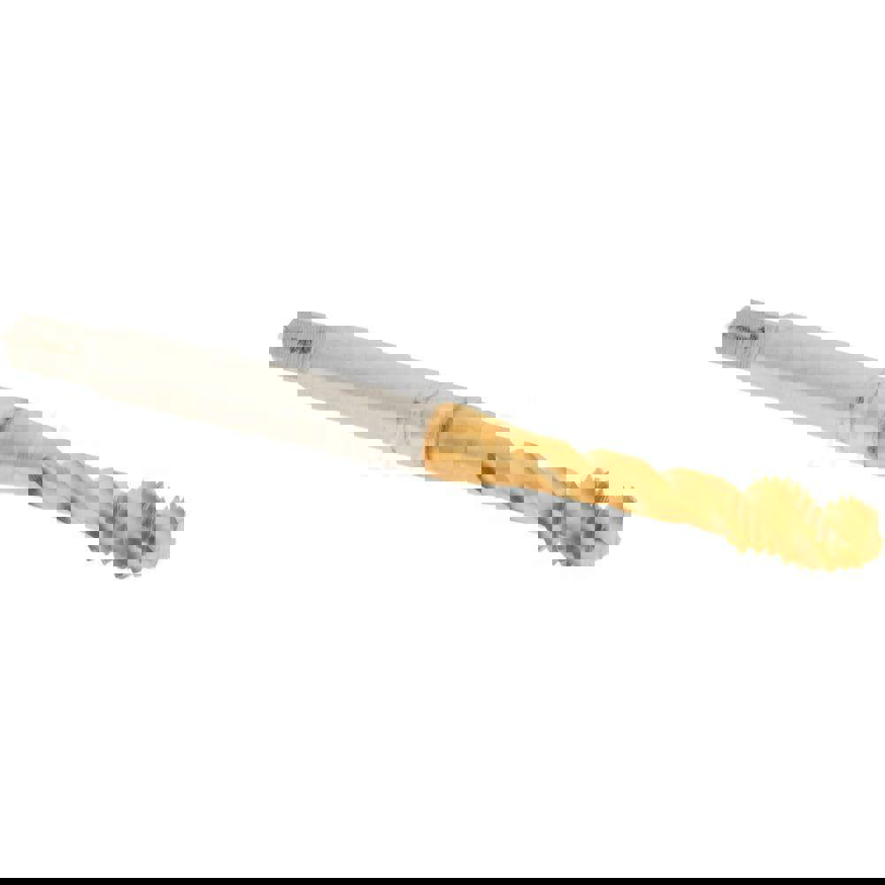 Spiral Flute Tap: M5 x 0.80, Metric Coarse, 3 Flute, Modified Bottoming, 6H Class of Fit, Powdered Metal, TiN Finish