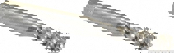 Spiral Flute Tap: M8x1.25 Metric Coarse, 3 Flutes, Modified Bottoming, 4H Class of Fit, Powdered Metal, Bright/Uncoated