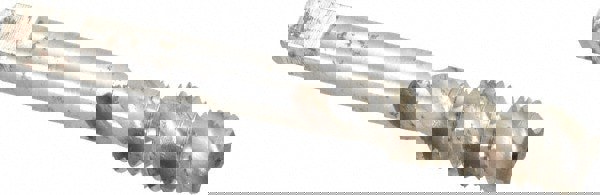 Spiral Flute Tap: M12x1.75 Metric Coarse, 3 Flutes, Modified Bottoming, 4H Class of Fit, Powdered Metal, Bright/Uncoated