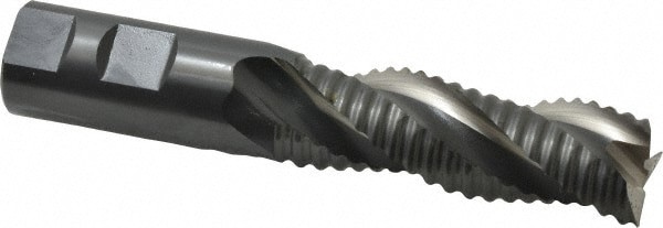 Square End Mill: 1'' Dia, 3'' LOC, 1'' Shank Dia, 5-1/2'' OAL, 3 Flutes, Cobalt