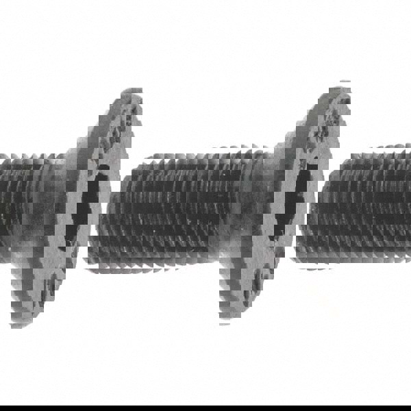 Flat Socket Cap Screw: M4x0.7, 12.9 Alloy Steel, Black Oxide Finish