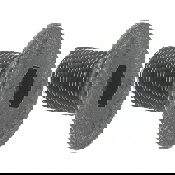 Flat Socket Cap Screw: M5x0.8, 12.9 Alloy Steel, Black Oxide Finish