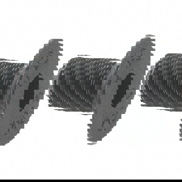 Flat Socket Cap Screw: M5x0.8, 12.9 Alloy Steel, Black Oxide Finish