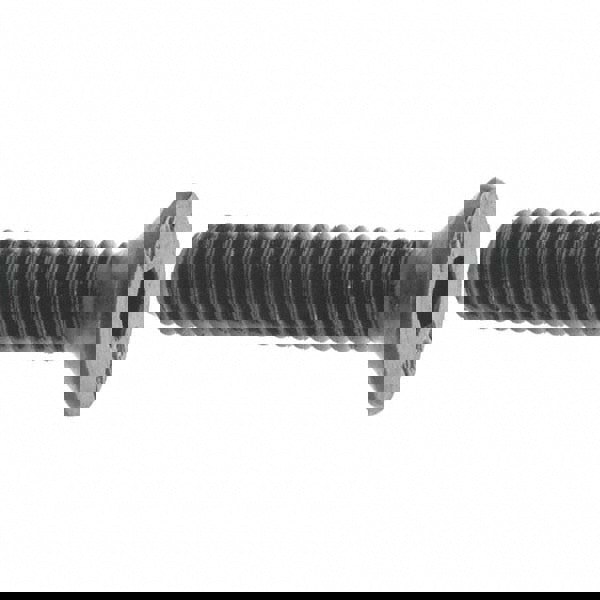 Flat Socket Cap Screw: M5x0.8, 12.9 Alloy Steel, Black Oxide Finish