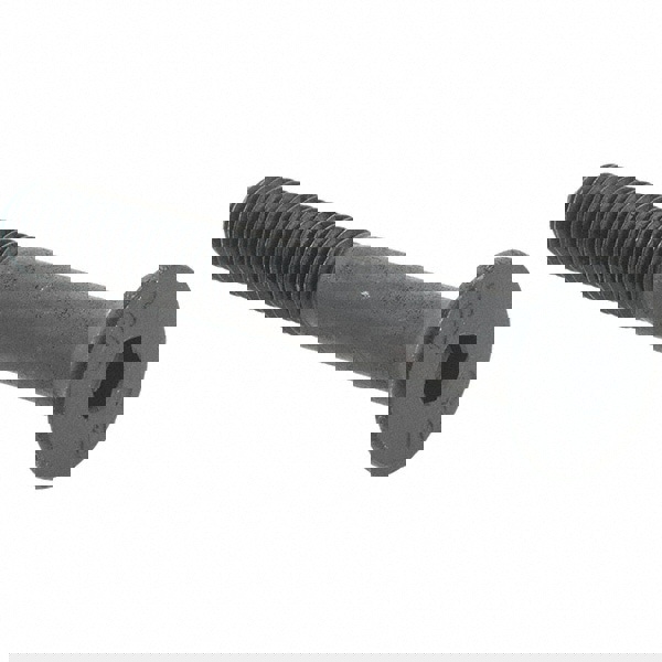 Flat Socket Cap Screw: M5x0.8, 12.9 Alloy Steel, Black Oxide Finish