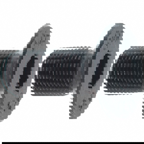 Flat Socket Cap Screw: M6x1, 12.9 Alloy Steel, Black Oxide Finish