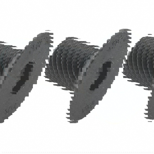 Flat Socket Cap Screw: M10x1.5, 12.9 Alloy Steel, Black Oxide Finish