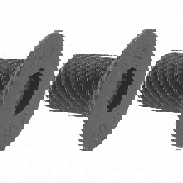 Flat Socket Cap Screw: M12x1.75, 12.9 Alloy Steel, Black Oxide Finish