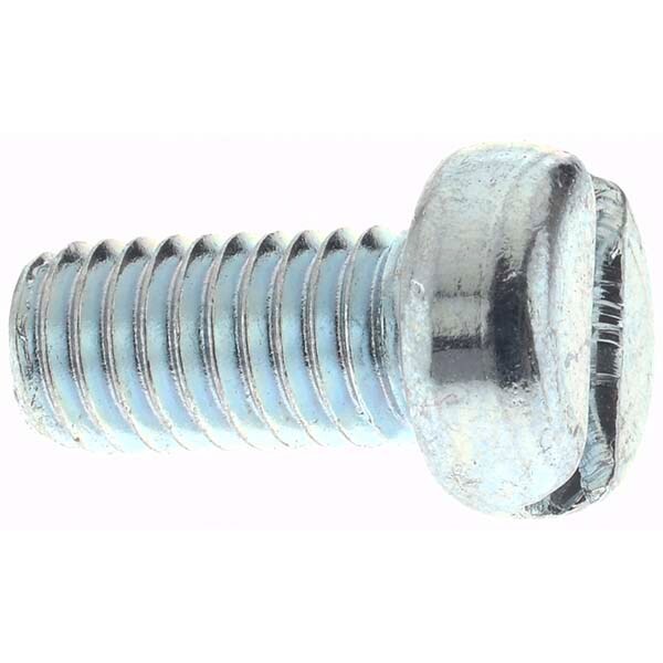 Machine Screw: M5x0.8 x 10.00 mm Length Under Head, Cheese Head, Slotted