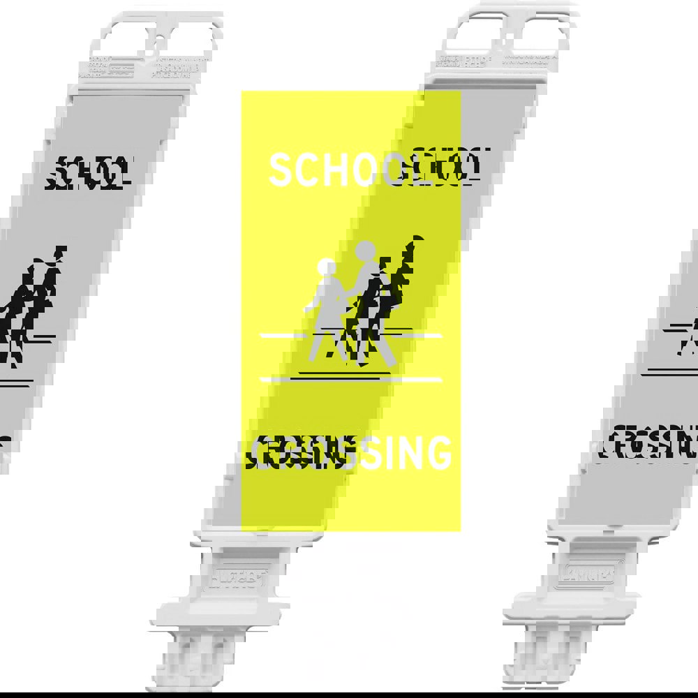 Safety Signs; Family: Traffic & Parking Sign ; Sign Type: Pedestrian Crossing ; Sign Header: STOP ; Legend: STOP FOR PEDESTRIANS ; Message/Graphic: Message & Graphic ; Graphic Type: Stop Sign