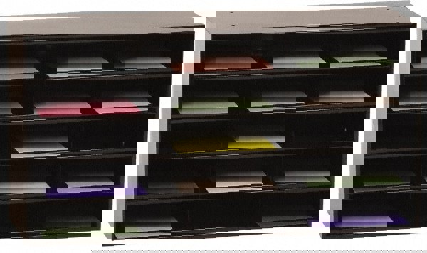 Pamphlet & Literature Displays; Type: Horizontal Literature Rack; Horizontal Lit Rack; Product Type: Horizontal Lit Rack; Number of Compartments: 15; Overall Width: 33-3/4; Overall Depth: 11.630; 11.63 in; Overall Depth: 11.63 in; Overall Height (Inch): 1