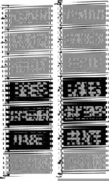 Warning & Safety Reminder Sign: Rectangle, 