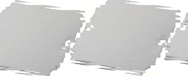 3-1/16 Inch Wide, Style 3, Stainless Steel Blank Metal Plate