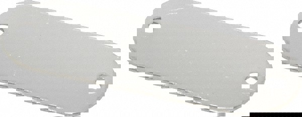 1-29/32 Inch Wide, Style 1, Stainless Steel Blank Metal Plate