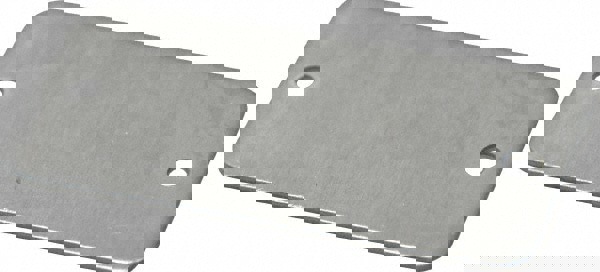 2 Inch Wide, Style 2, Aluminum Blank Metal Plate