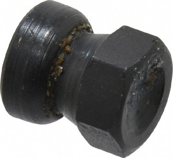 3/8-16, 11/16 Inch Pad Diameter, Serrated Bottom, Steel Toggle Pad