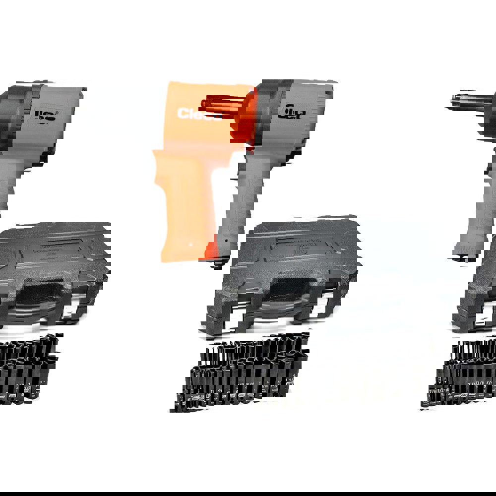 Air Impact Wrenches & Ratchets; Drive Size: 1/2 ; Handle Type: Pistol Grip ; Torque (Ft/Lb): 800.00 ; Torque (N/m): 1763.00 ; Air Consumption (CFM): 64.00 ; Speed (RPM): 8000.00