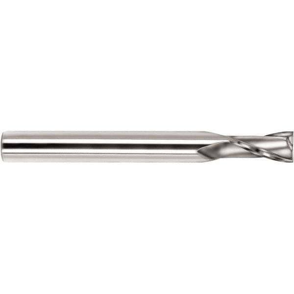Square End Mill: 0.315'' Dia, 0.7874'' LOC, 2 Flutes, Solid Carbide