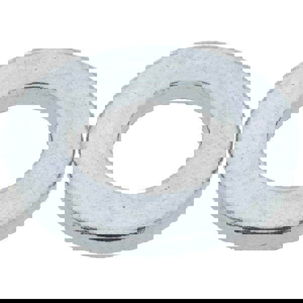 M10 Screw Standard Flat Washer: Steel, Zinc-Plated