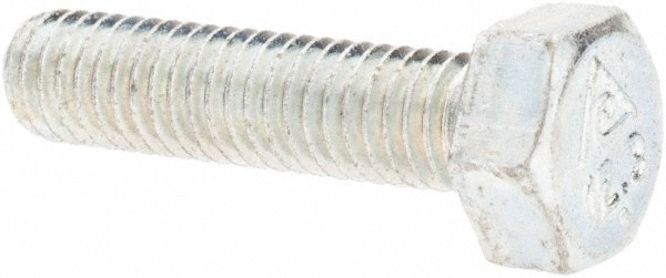 Hex Head Cap Screw: M6 x 1.00 x 25 mm, Grade 8.8 Steel, Zinc-Plated