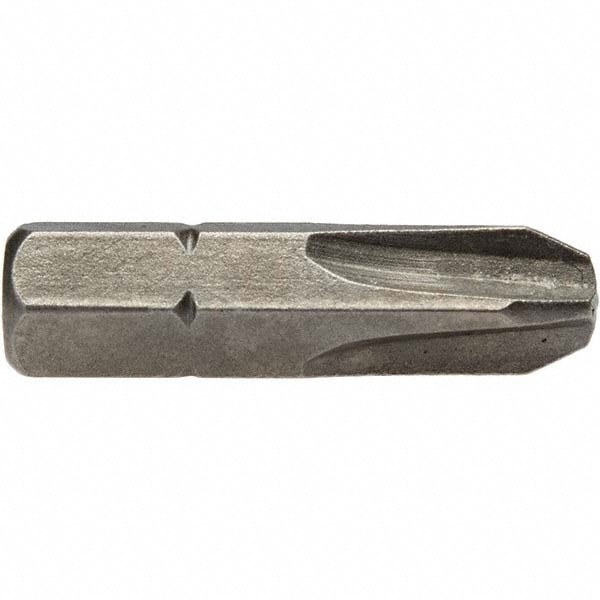 Phillips Screwdriver Insert Bit: #3 Point, 1/4