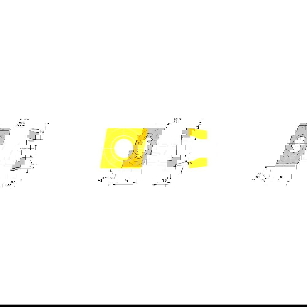 Turning Insert: CCMT432MW UE6110, Solid Carbide