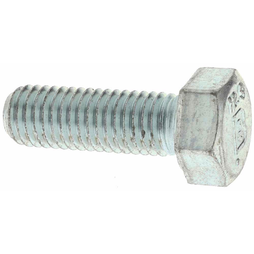 Hex Head Cap Screw: M10 x 1.50 x 30 mm, Grade 8.8 Steel, Zinc-Plated