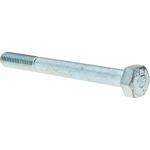 Hex Head Cap Screw: M10 x 1.50 x 100 mm, Grade 8.8 Steel, Zinc-Plated